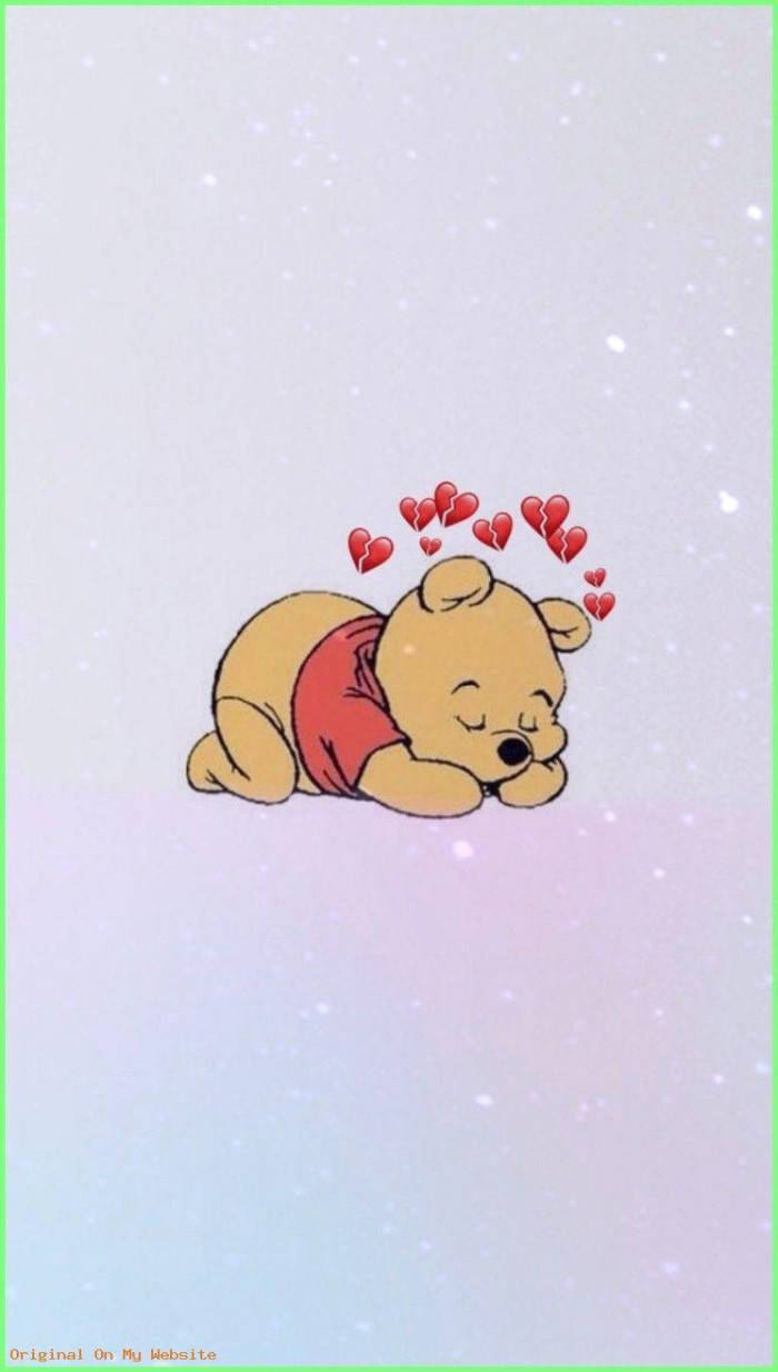 Sleeping Pooh Aesthetic Cartoon Disney Wallpaper