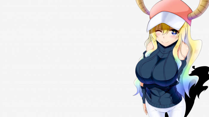 Sleeveless Lucoa With White Background Wallpaper