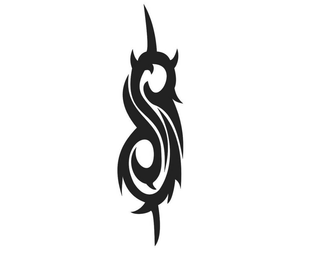 Slipknot's Iconic 's' Logo On A Dark Background. Wallpaper