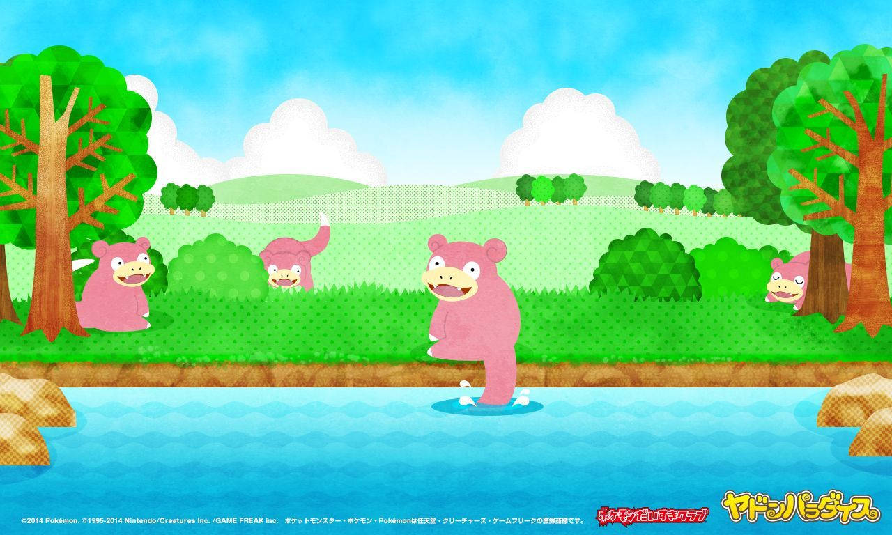 Slowpoke Video Game Wallpaper