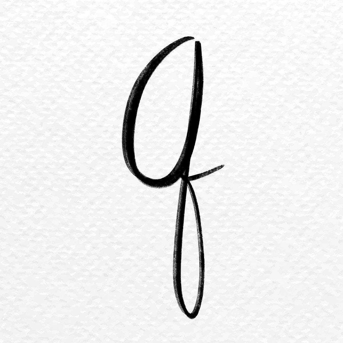 Small Letter Q Handwriting Wallpaper