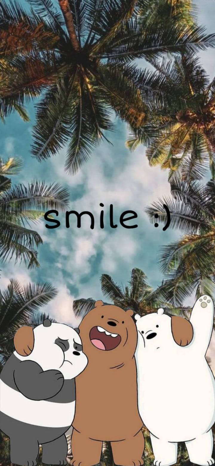 Smile We Bare Bears Aesthetic Wallpaper