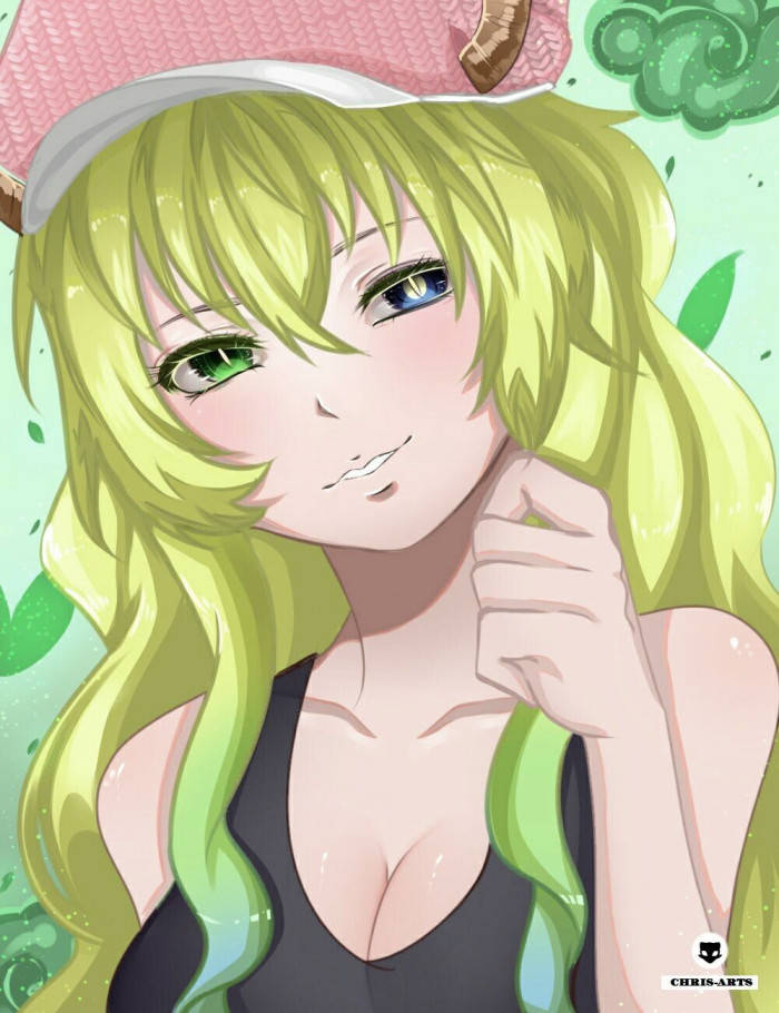 Smiling Lucoa Green Phone Wallpaper