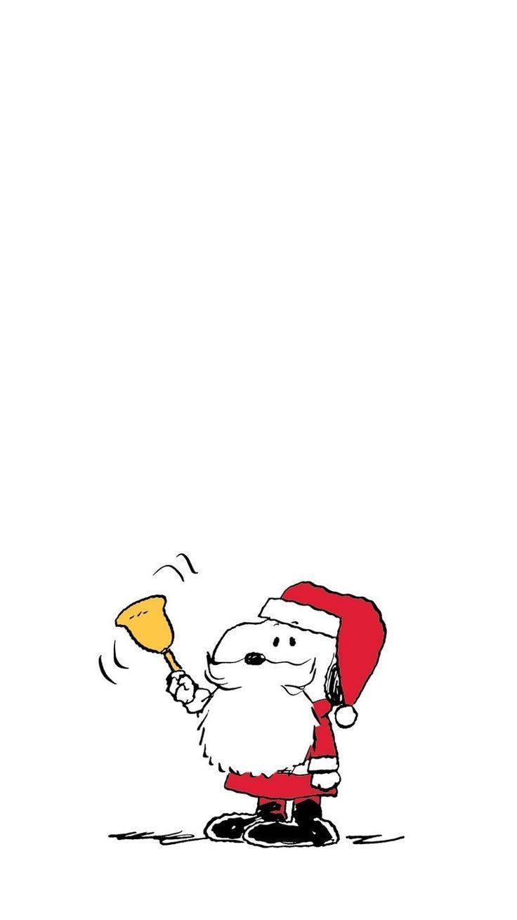Snoopy Christmas Santa Costume Wallpaper