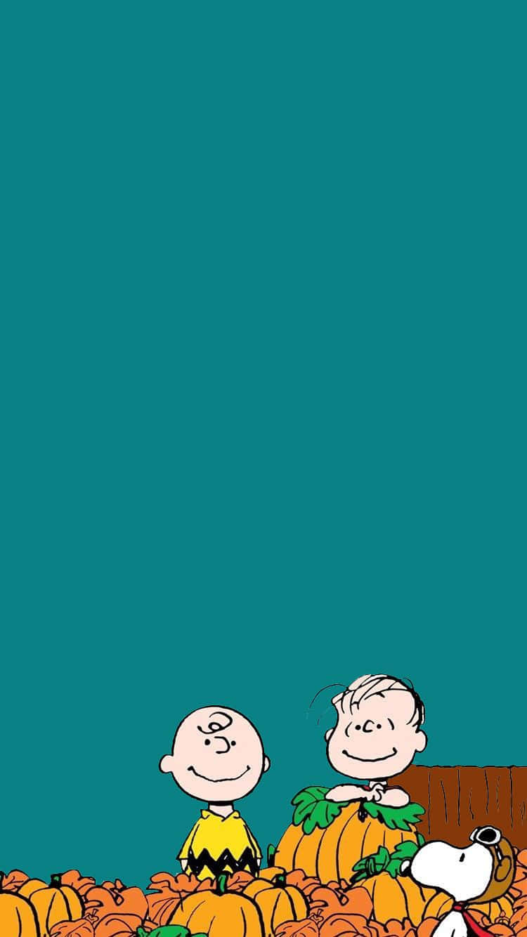 Snoopy Enjoying A Beautiful Fall Day Wallpaper