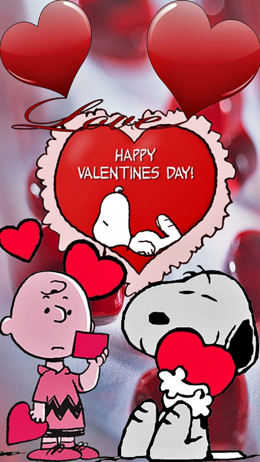 Snoopy Expresses His Love For Valentine's Day Wallpaper