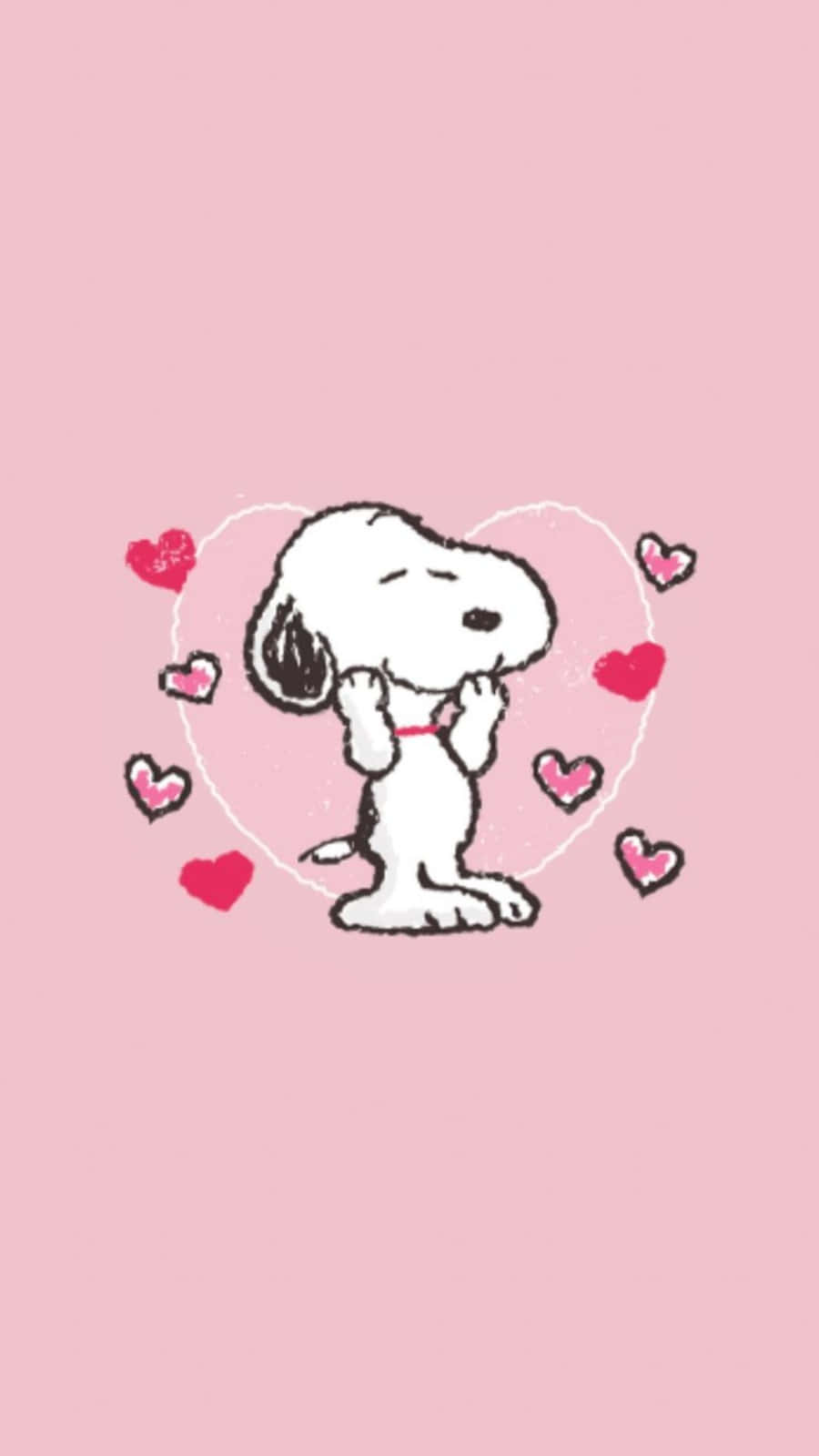 Snoopy Sends His Love This Valentine's Day Wallpaper