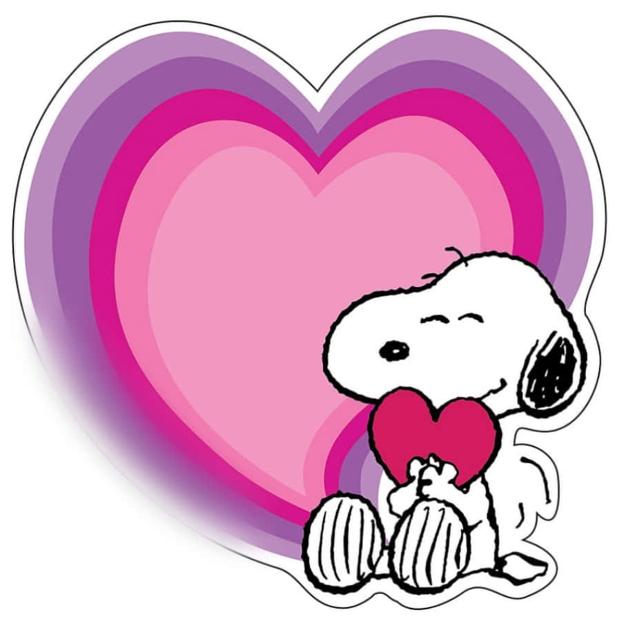 Snoopy The Loveable Beagle Celebrates Valentine’s Day Wallpaper