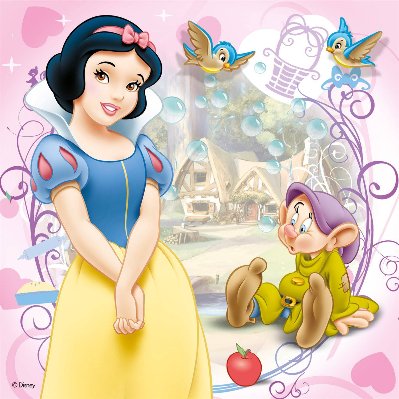 Snow White And Dopey Wallpaper