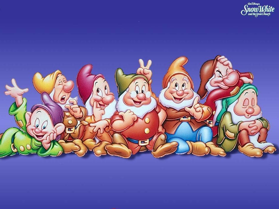 Snow White And The Seven Dwarfs Dwarves Wallpaper
