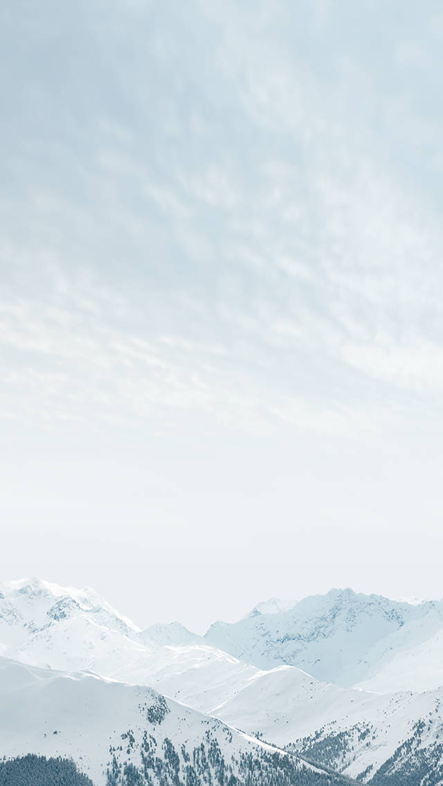 Snowy Mountains Ios 6 Wallpaper