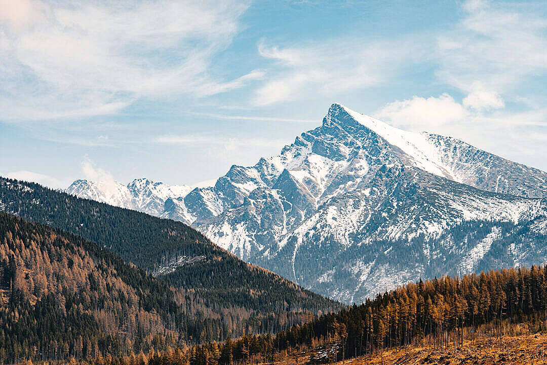 Snowy Peaks Of Slovakia 1080p Hd Desktop Wallpaper