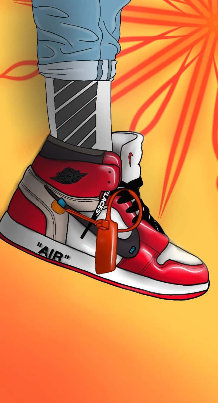 Soaring To New Heights - Nike Jordan Air 1 Animation Wallpaper