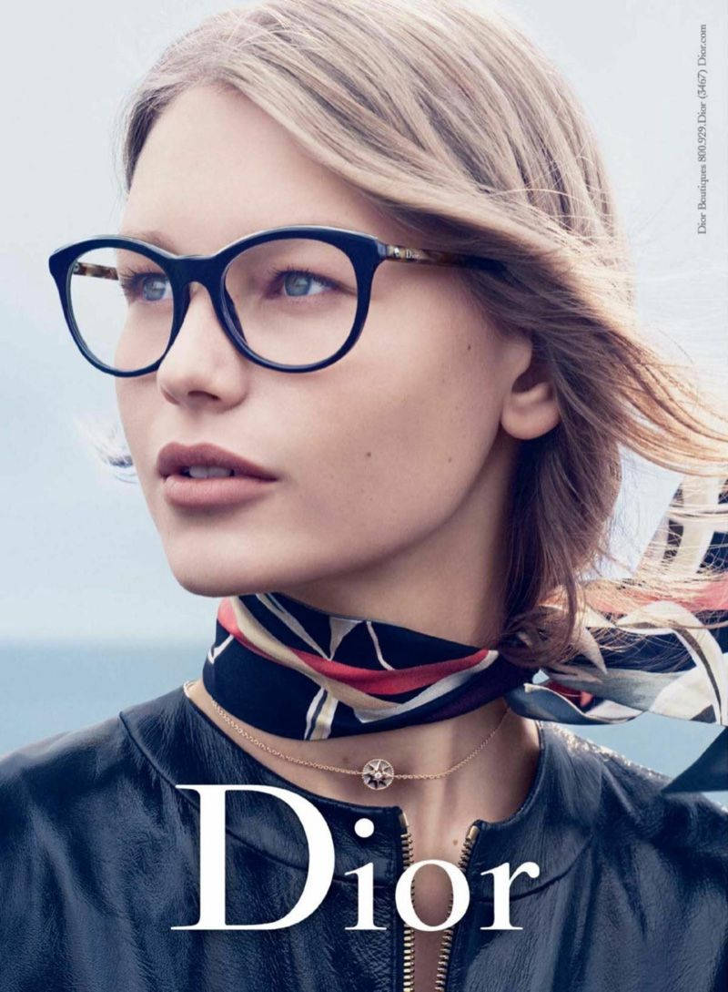Sofia Mechetner In Christian Dior Eyewear Campaign Wallpaper