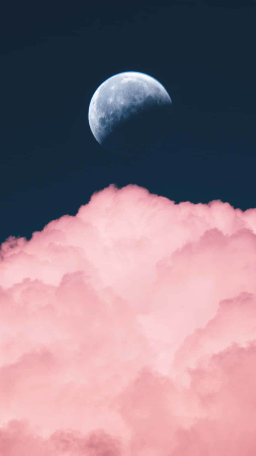 Soft And Dream-like: A Pastel Pink And Blue Aesthetic Wallpaper Wallpaper