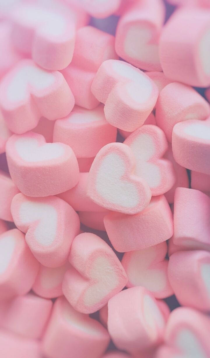 Soft Light 3d Heart Marshmallow Wallpaper