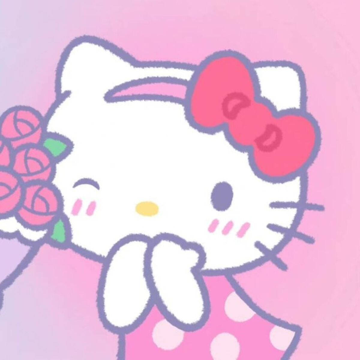 Soft Pink Hello Kitty Pfp Wallpaper