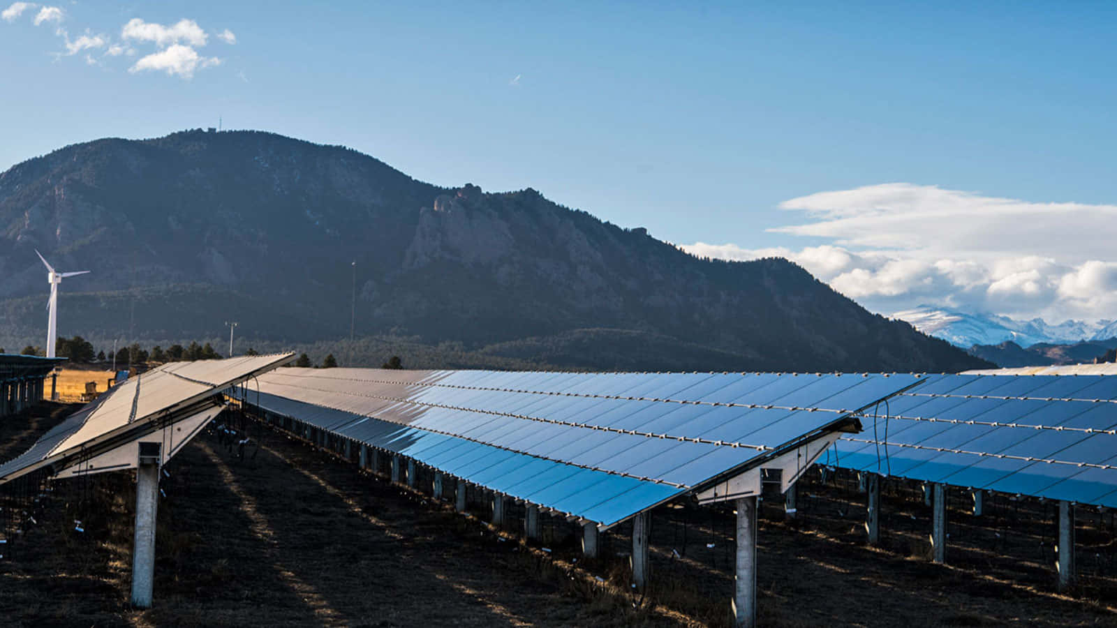 Solar Panel At The National Wind Technology Center Wallpaper