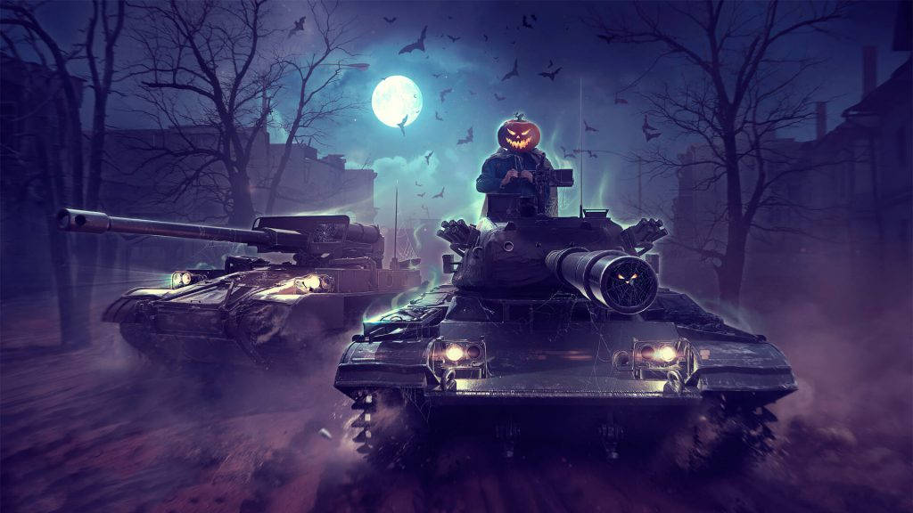 Soldier Tanks In Night Wallpaper