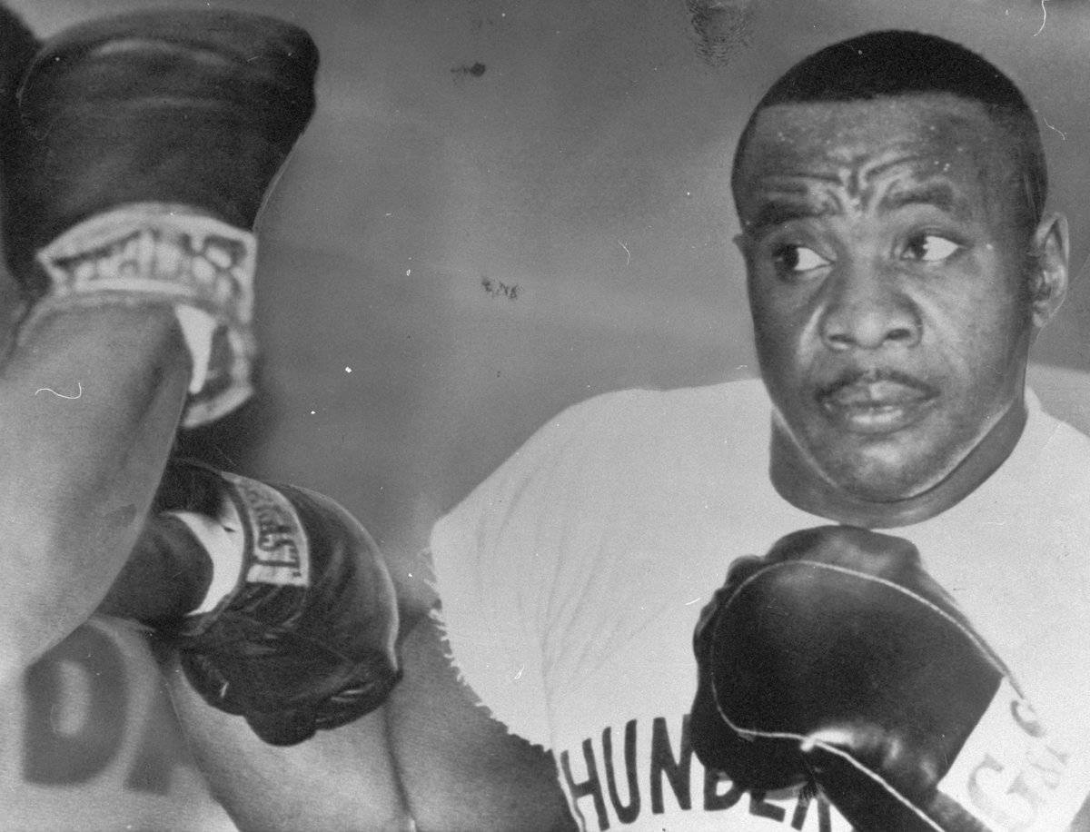 Sonny Liston Doing Boxing Drills Wallpaper