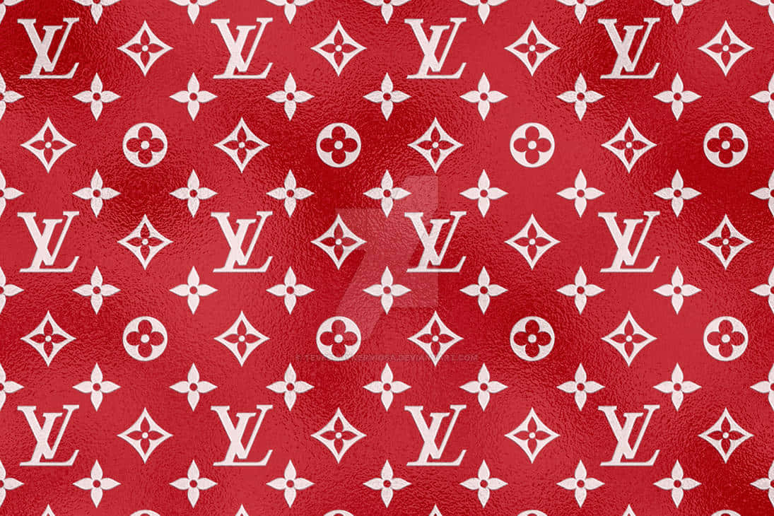 Sophisticated And Stylish, This Lv Pattern Captures The Essence Of Luxury. Wallpaper