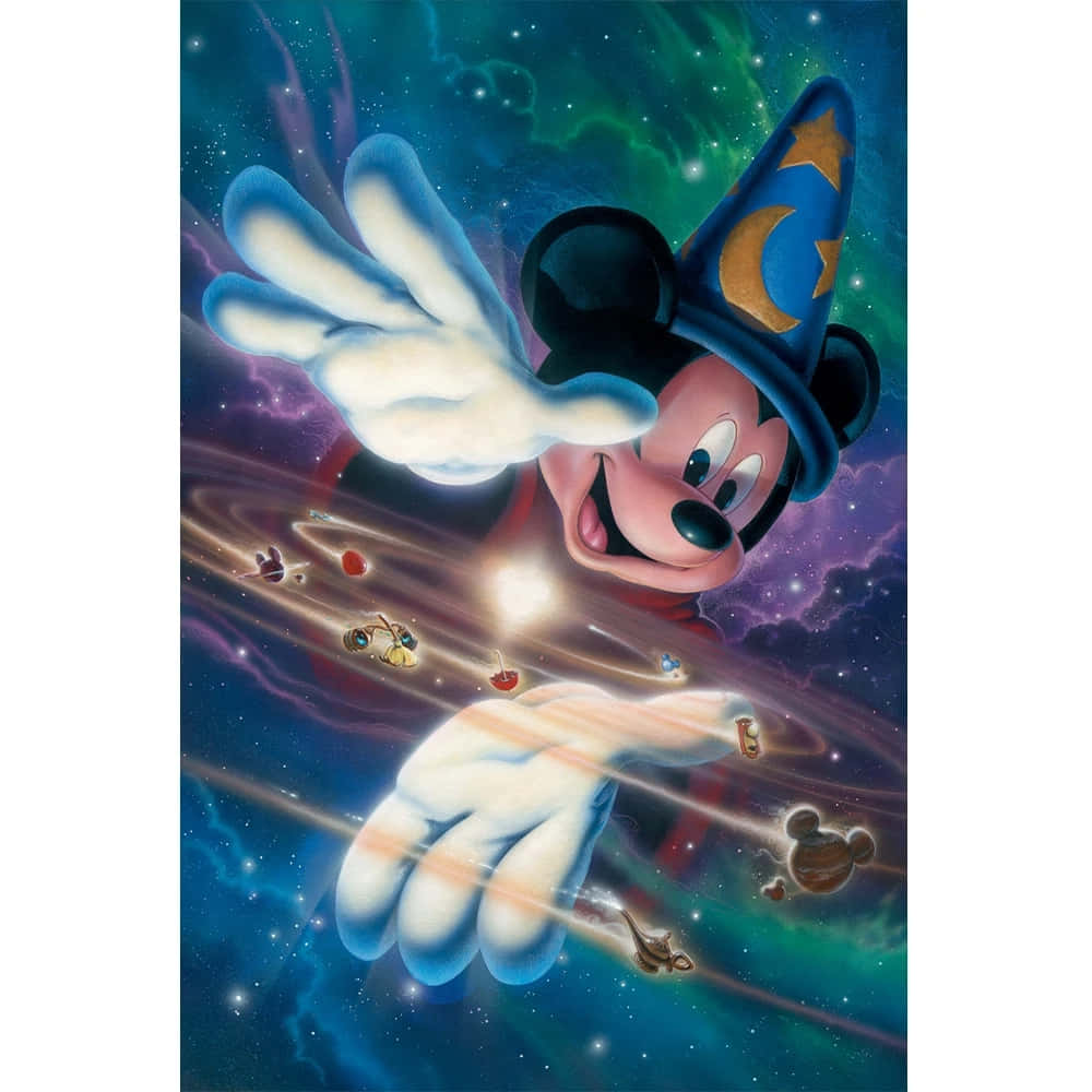 Sorcerer_ Mickey_ Cosmic_ Adventure Wallpaper