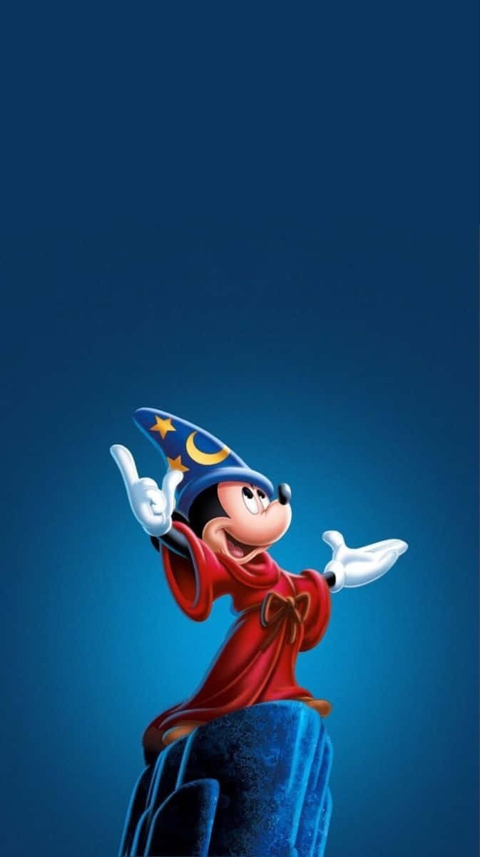 Sorcerer Mickey Fantasia Poster Wallpaper