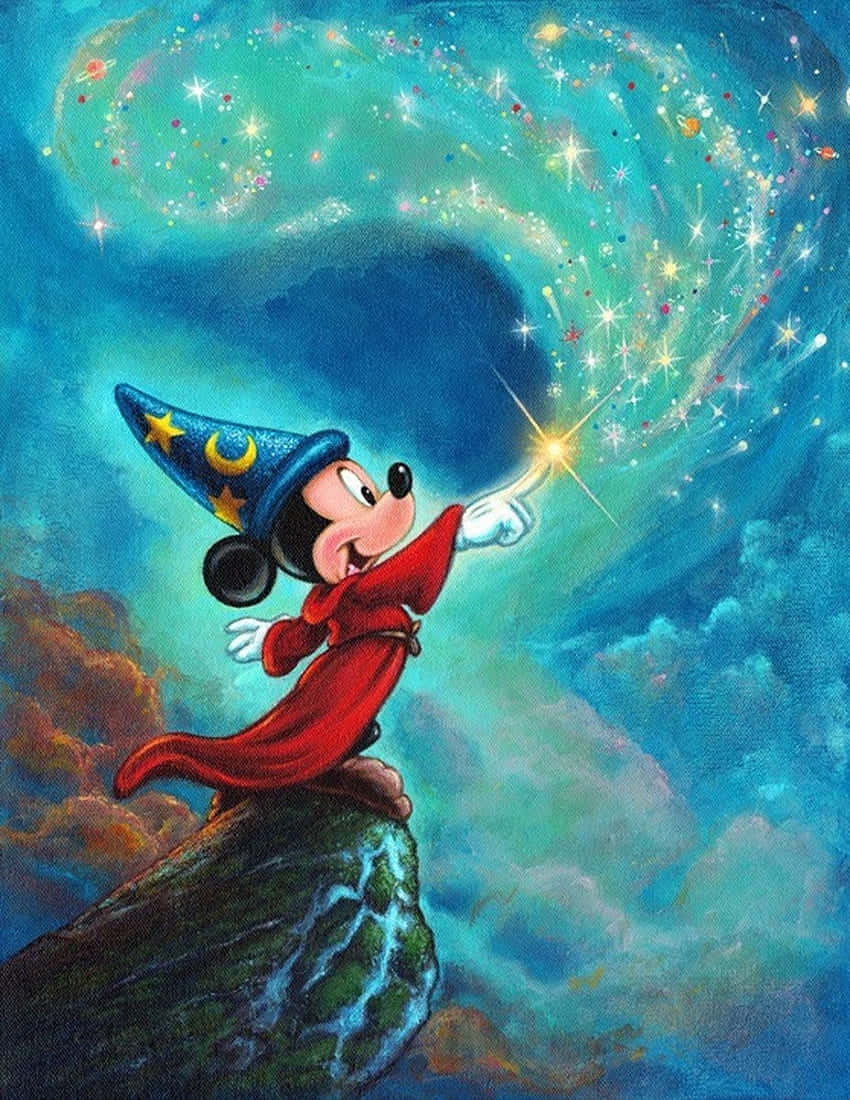 Sorcerer Mickey Magical Conducting Wallpaper