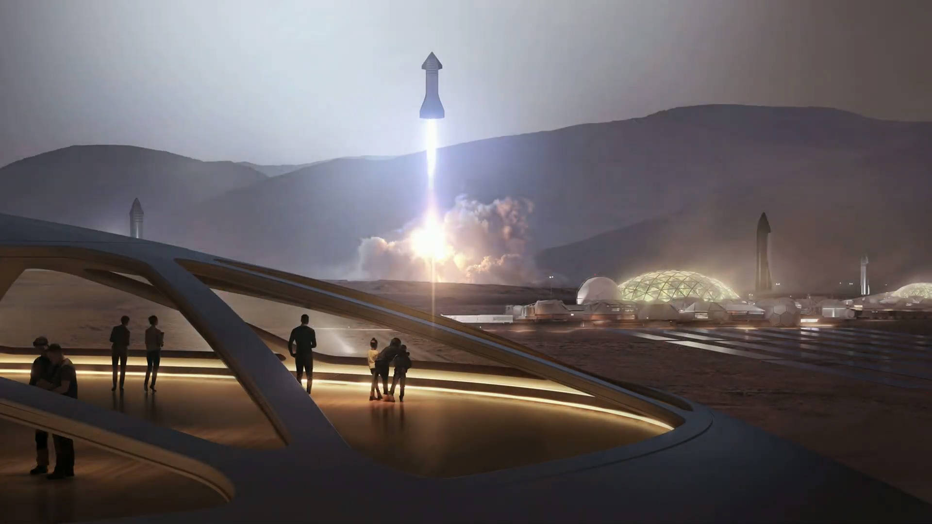 Spacex Starship – The Spacecraft That Will Take Us To The Moon And Beyond. Wallpaper