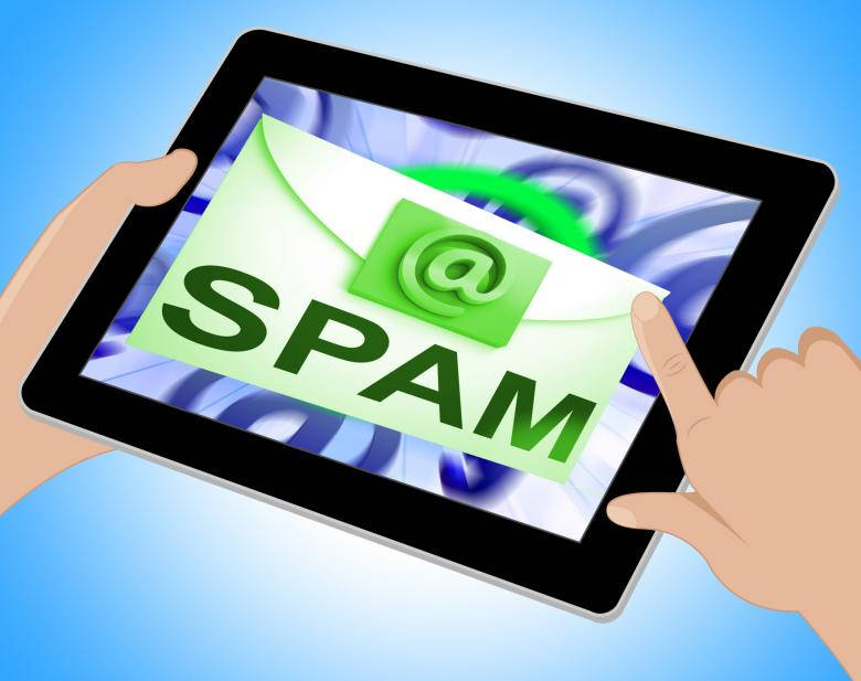 Spam Email On Mobile Device Wallpaper
