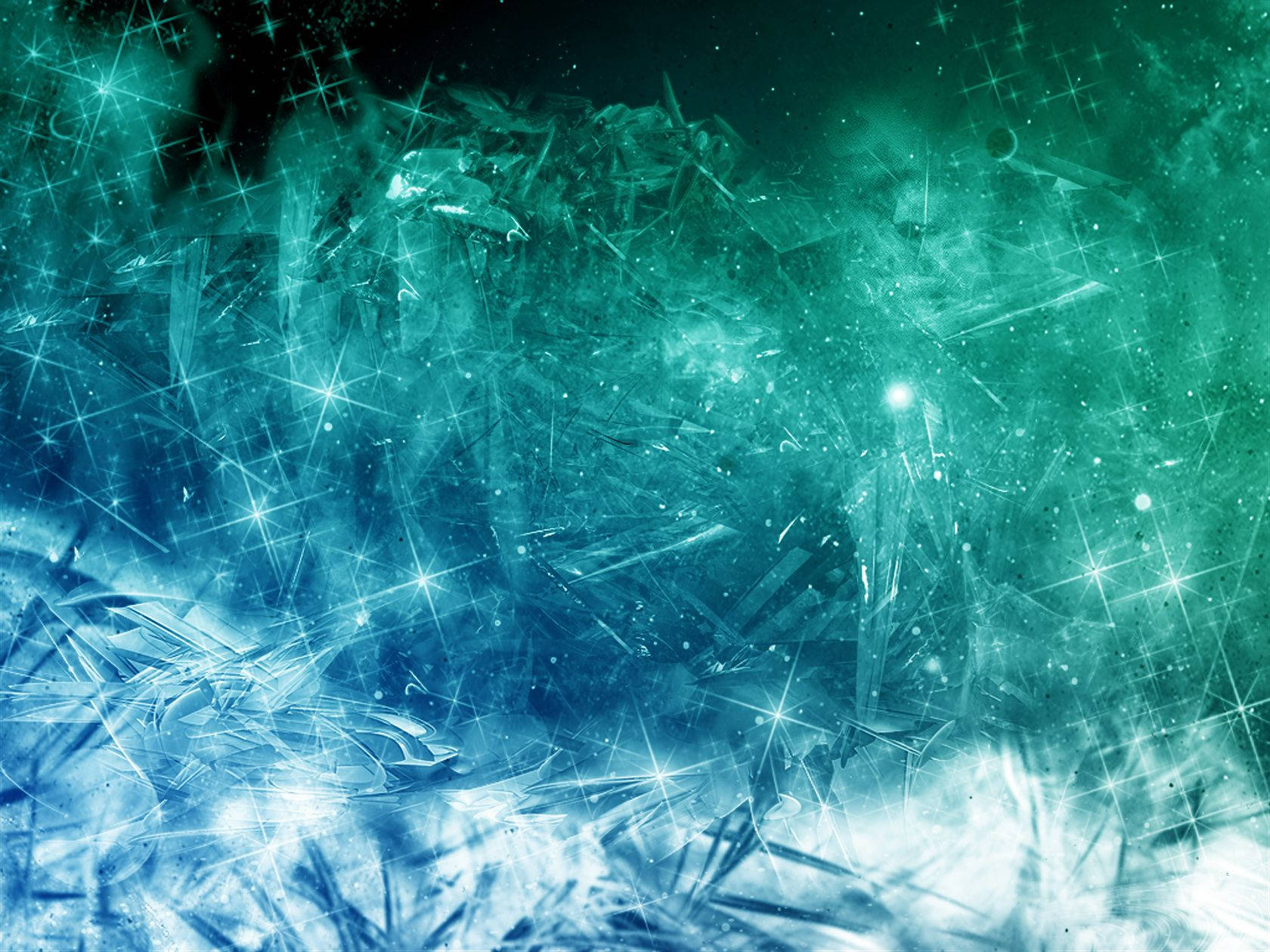 Sparkly Ice Crystals Wallpaper