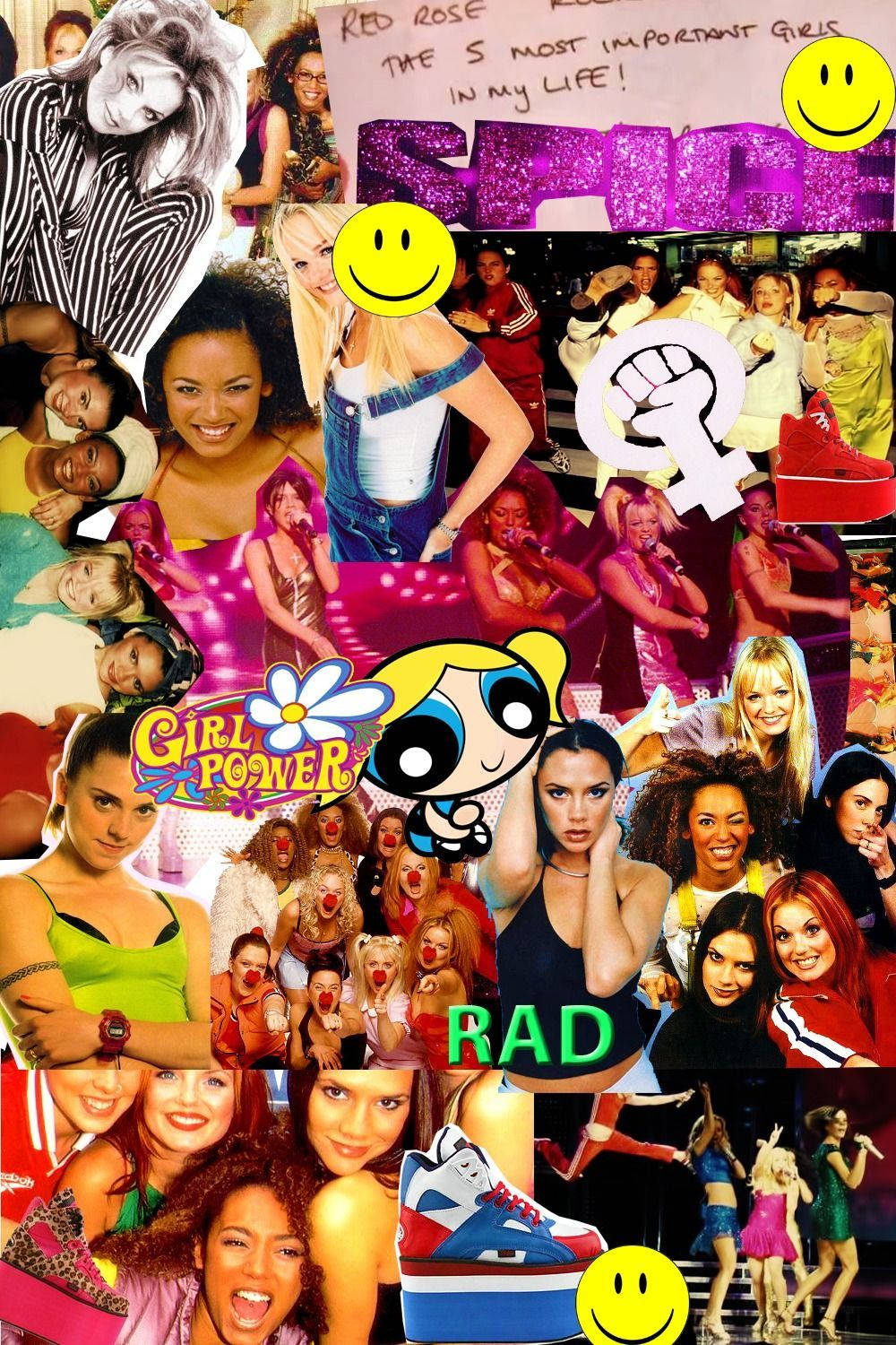Spice Girls Photo Collage Wallpaper