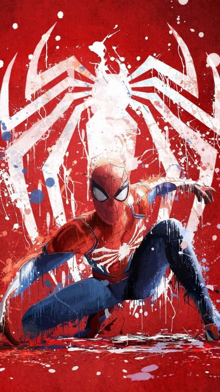 Spider Man Aesthetic Stance Position Wallpaper