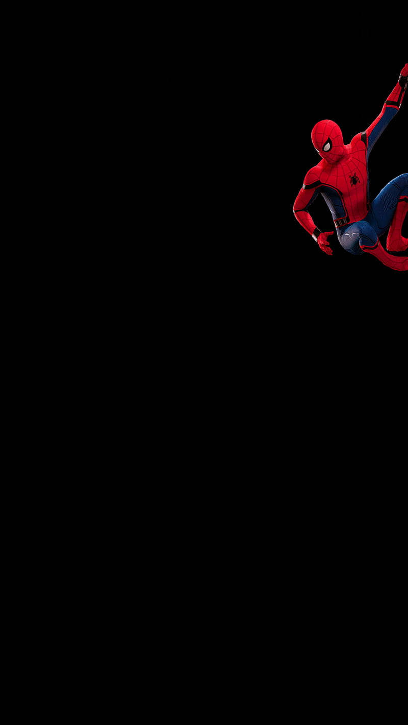 Spiderman Cool Black Background Wallpaper