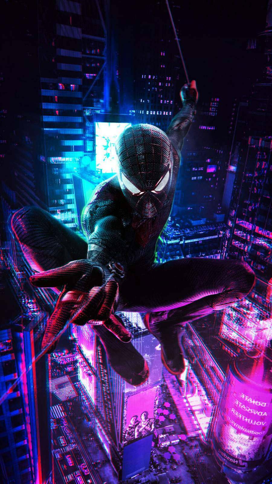 Spiderman Cyberpunk Iphone X Wallpaper