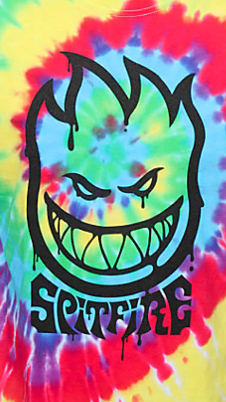 Spitfire Skate Colorful Tie Dye Wallpaper