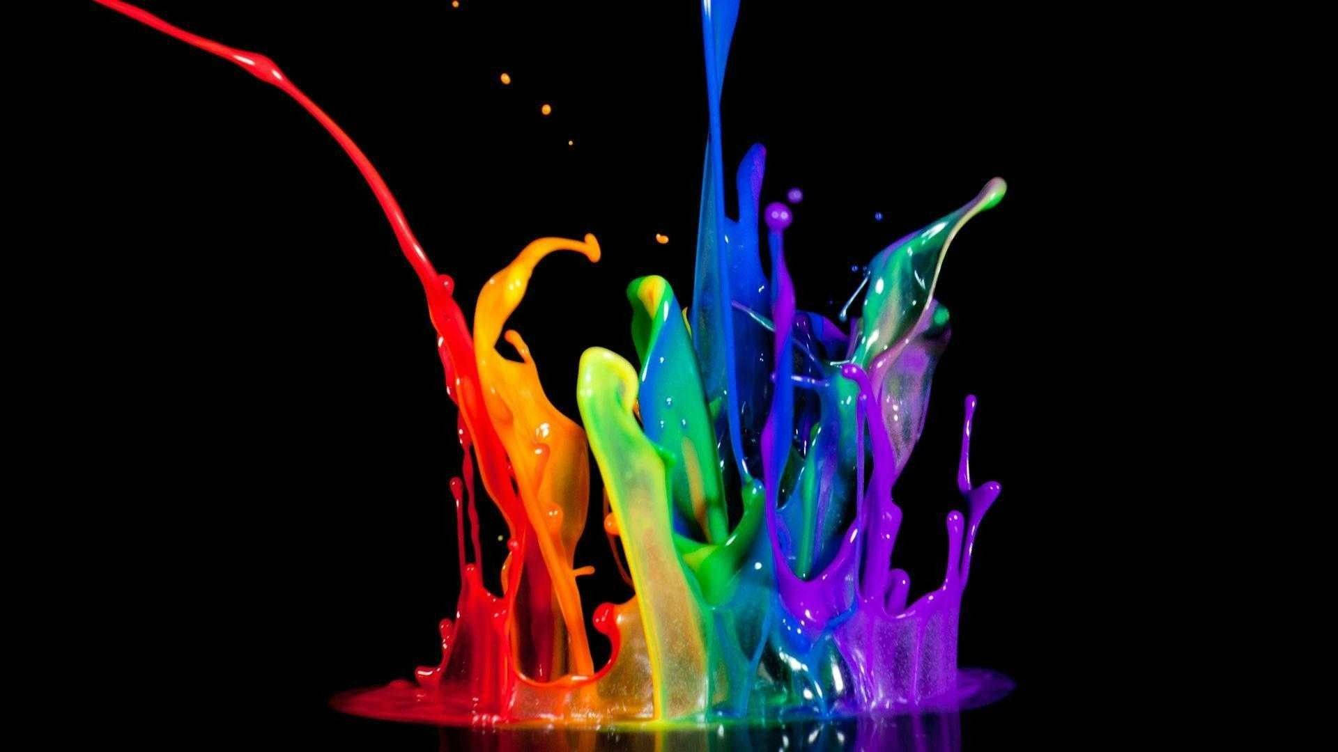 Splash Splatter Paint Wallpaper