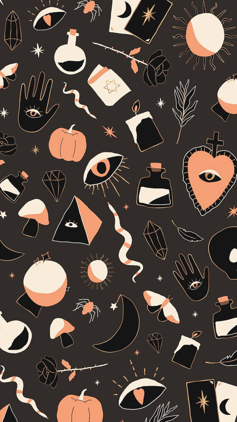 Spooky Cute Halloween Eyes Iphone Wallpaper