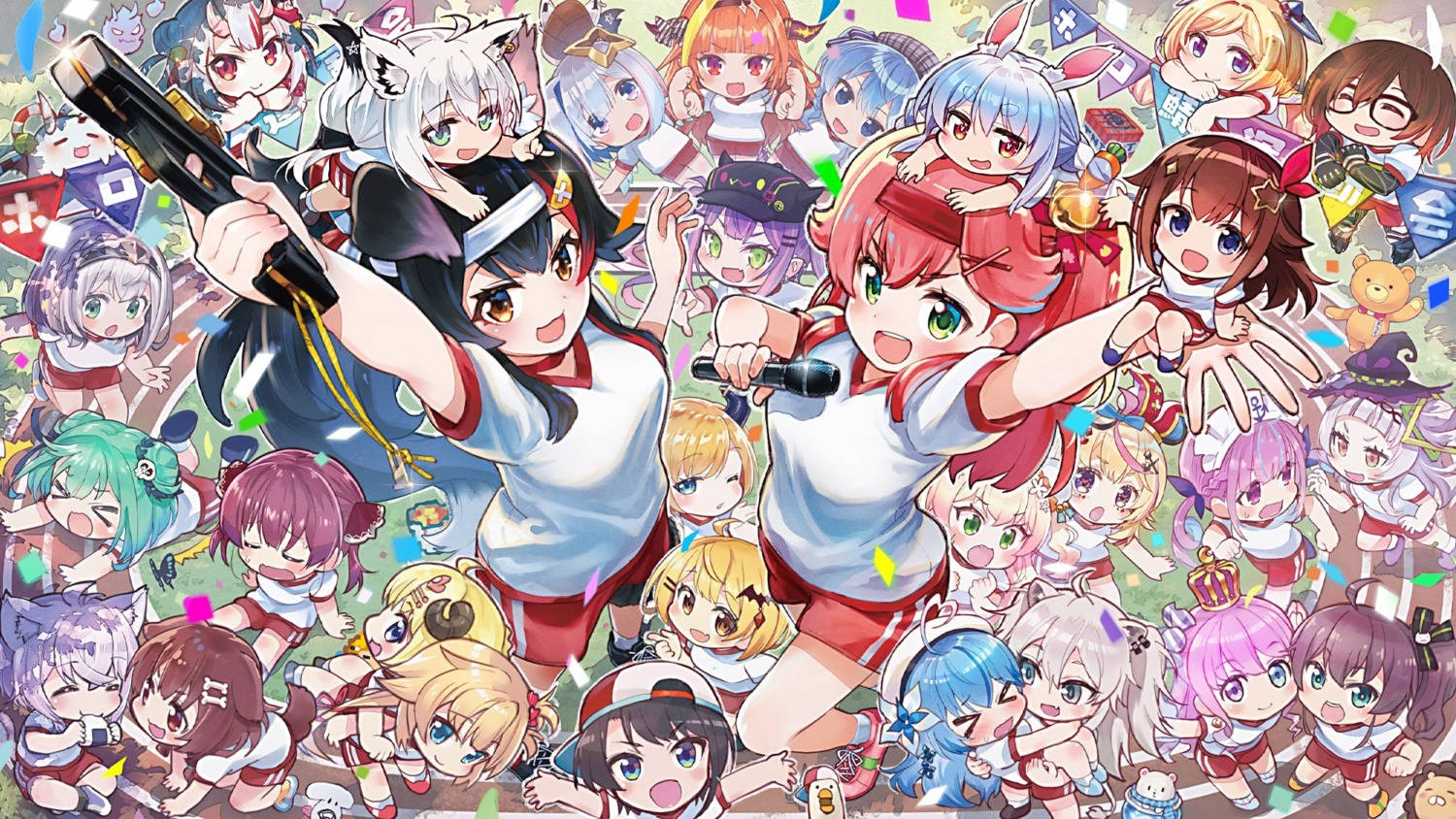 Sports Day Aesthetic Anime Art Desktop Wallpaper