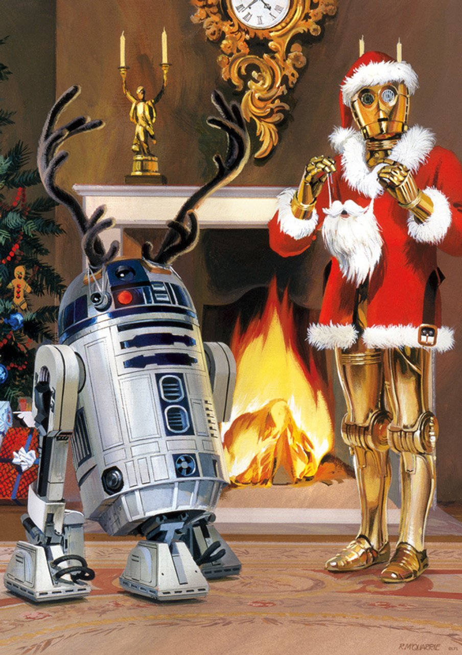 Spread The Christmas Cheer With A Star Wars Celebration Wallpaper