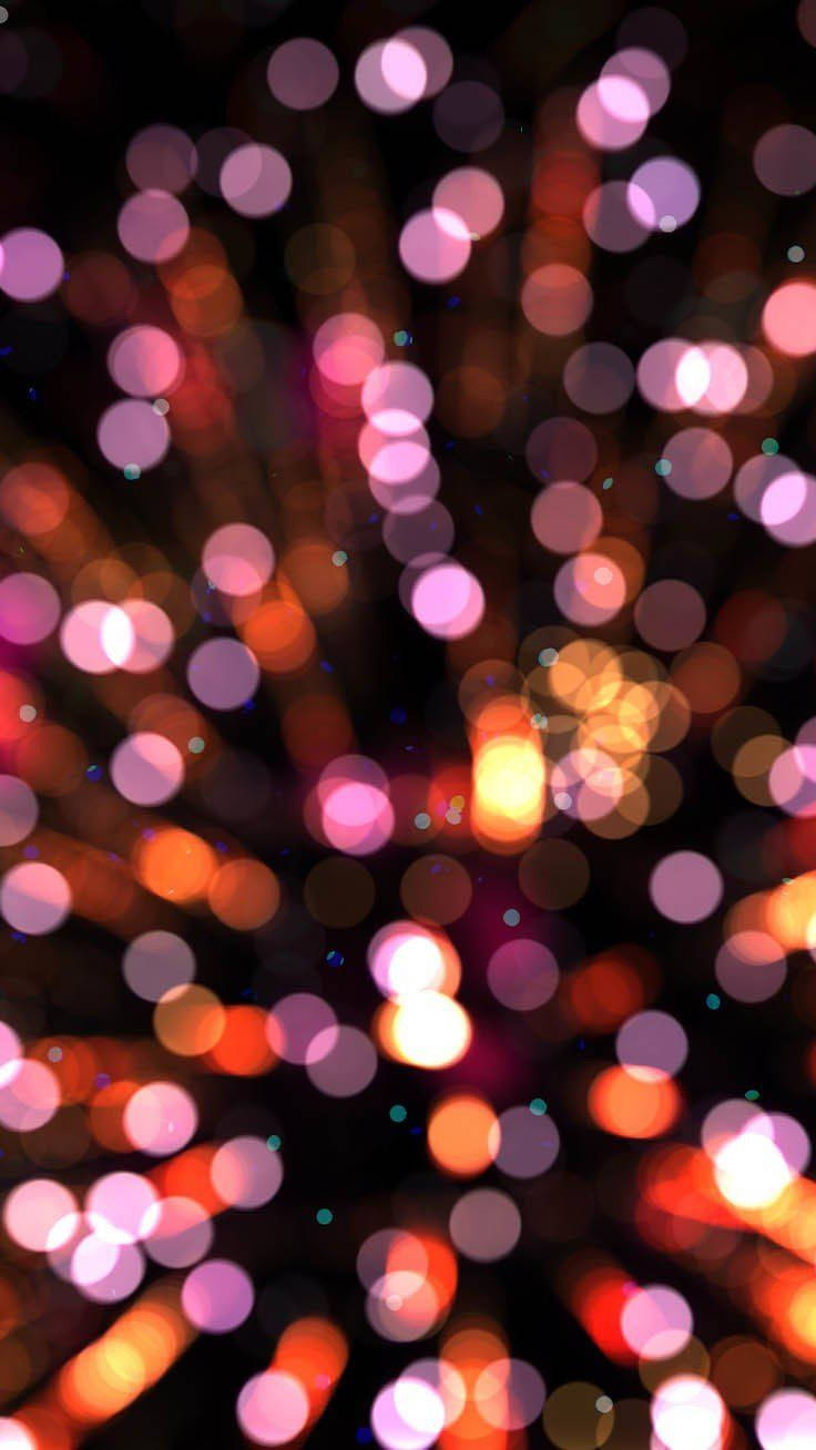 Spread The Christmas Cheer With This Glittering Light Aesthetic Wallpaper