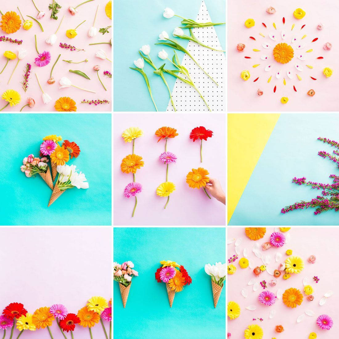 Spring Desktop Flower Decoration Wallpaper