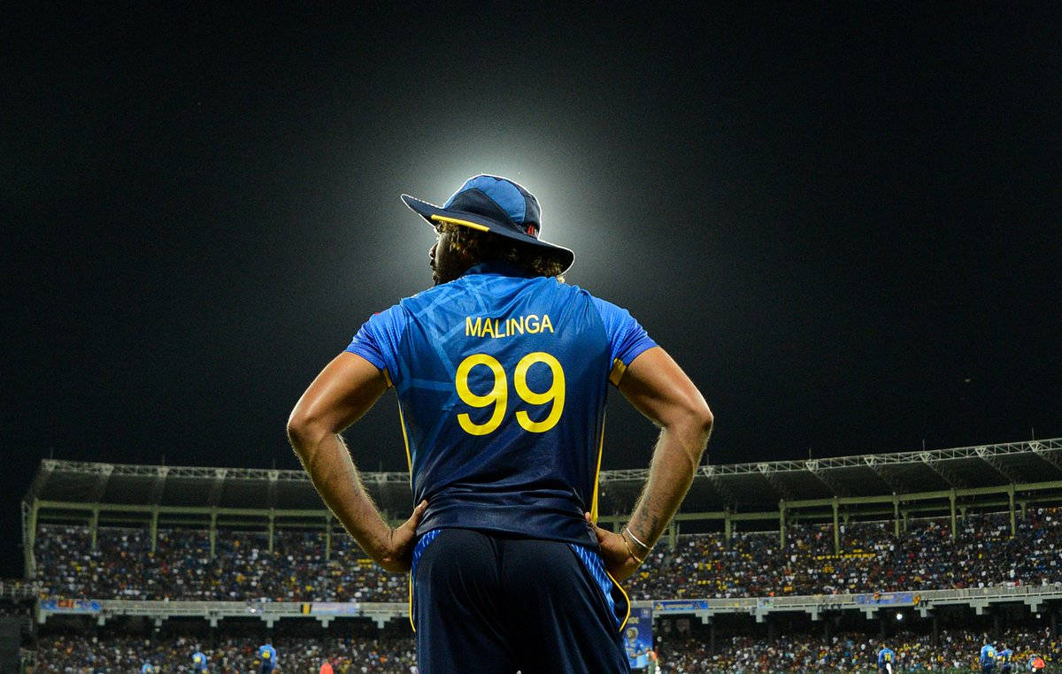 Sri Lanka Cricket Malinga Back Pose Wallpaper