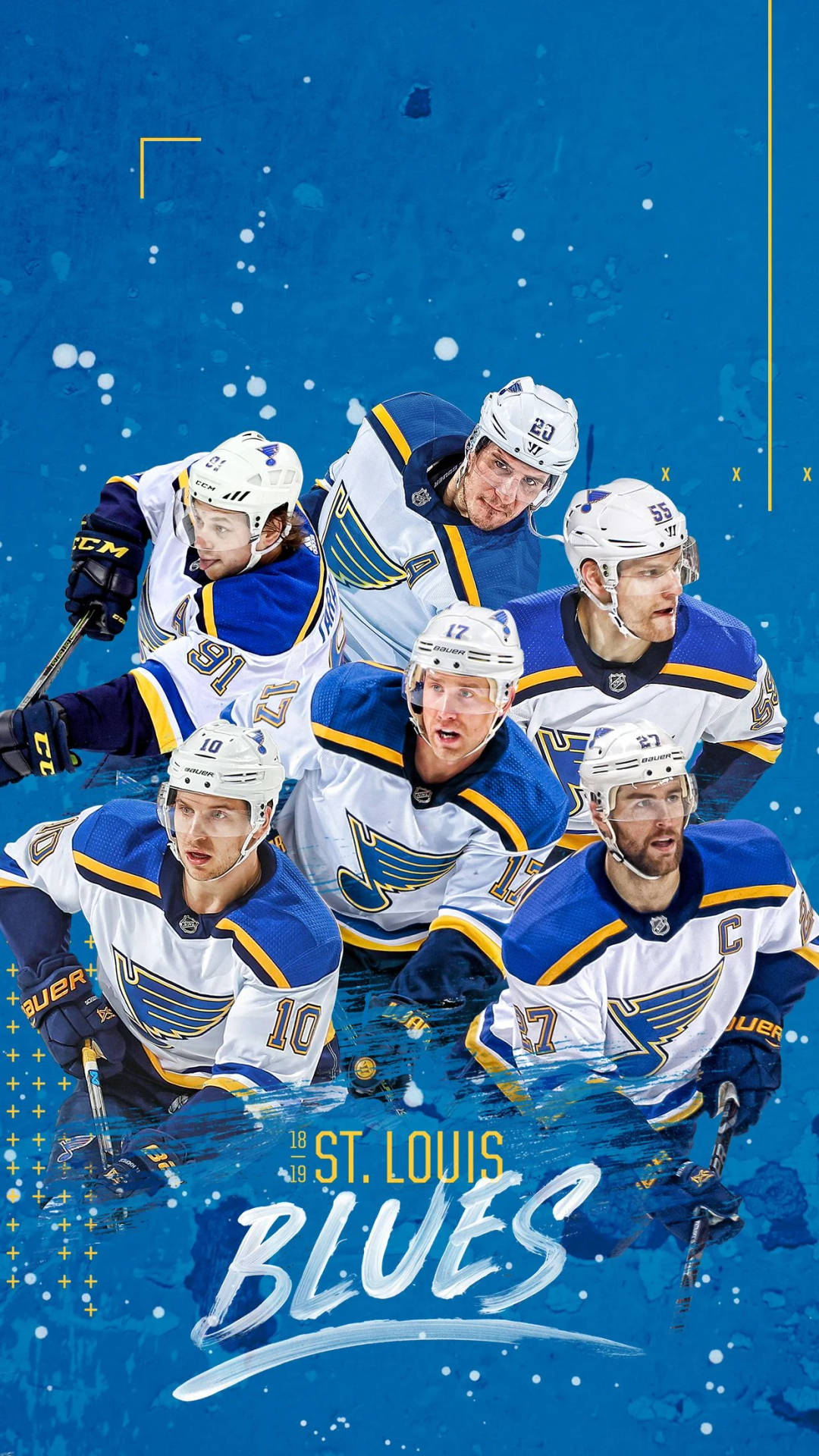 Download free St. Louis Blues Hockey Team In Action Wallpaper -  MrWallpaper.com