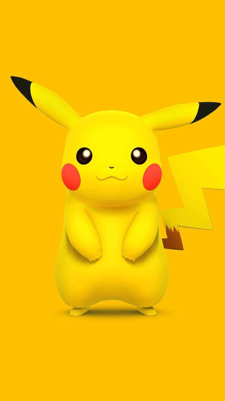 Standing Pikachu Iphone Wallpaper