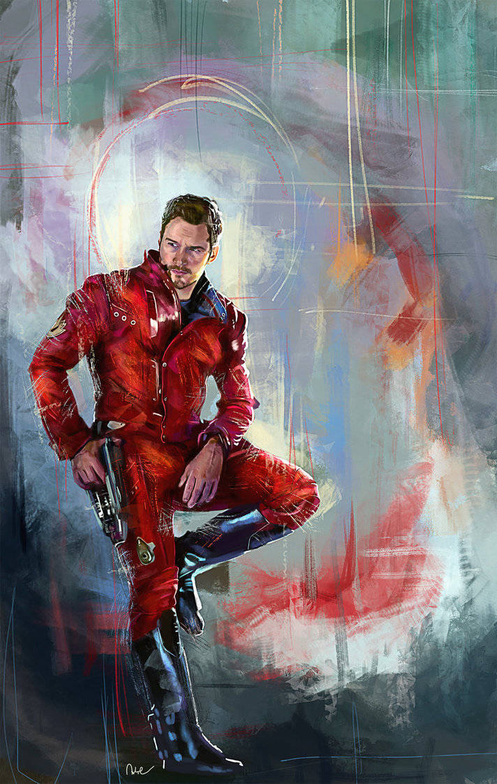Star Lord Red Jumpsuit Wallpaper