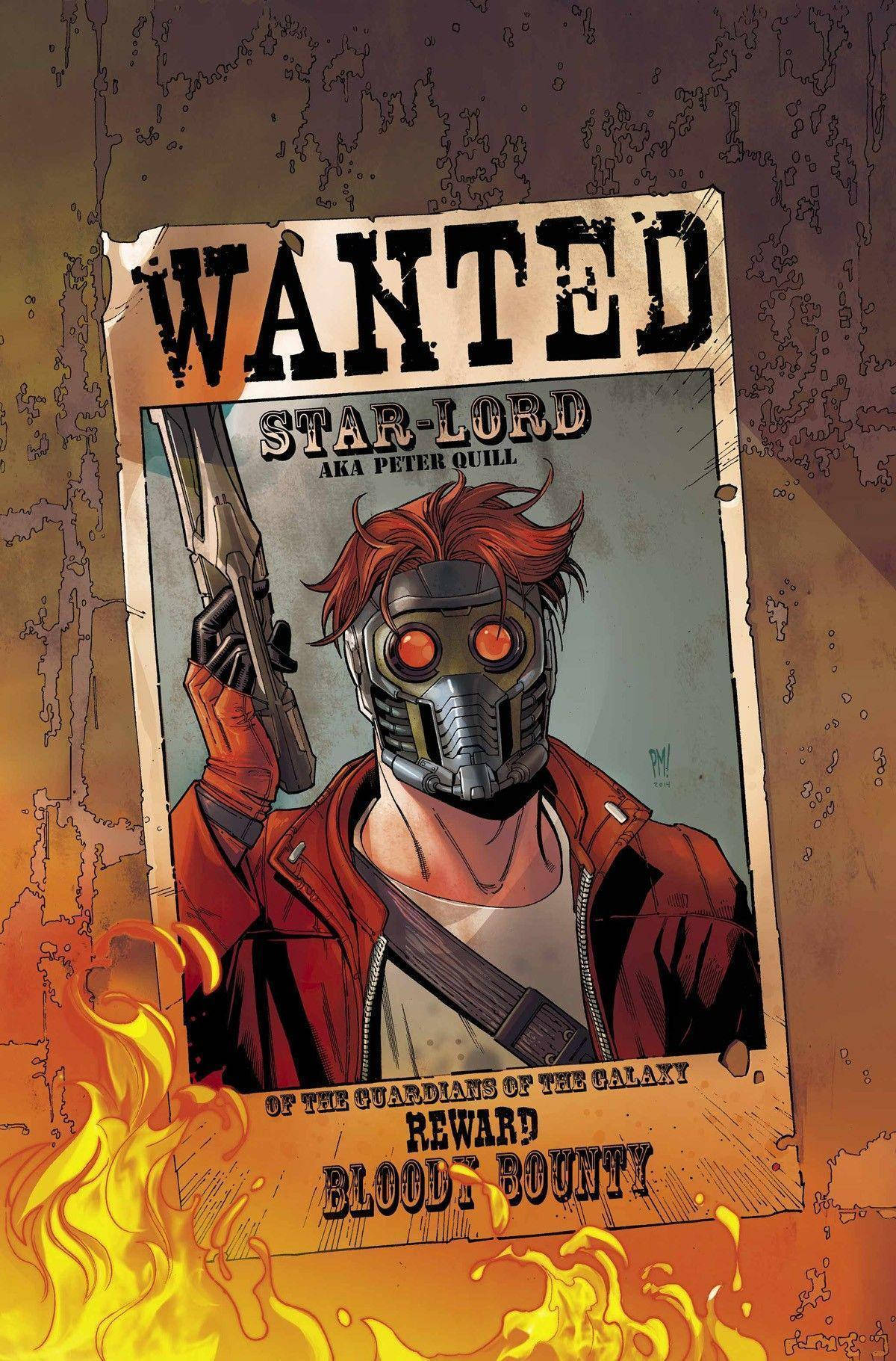 Star Lord Wanted Poster Wallpaper