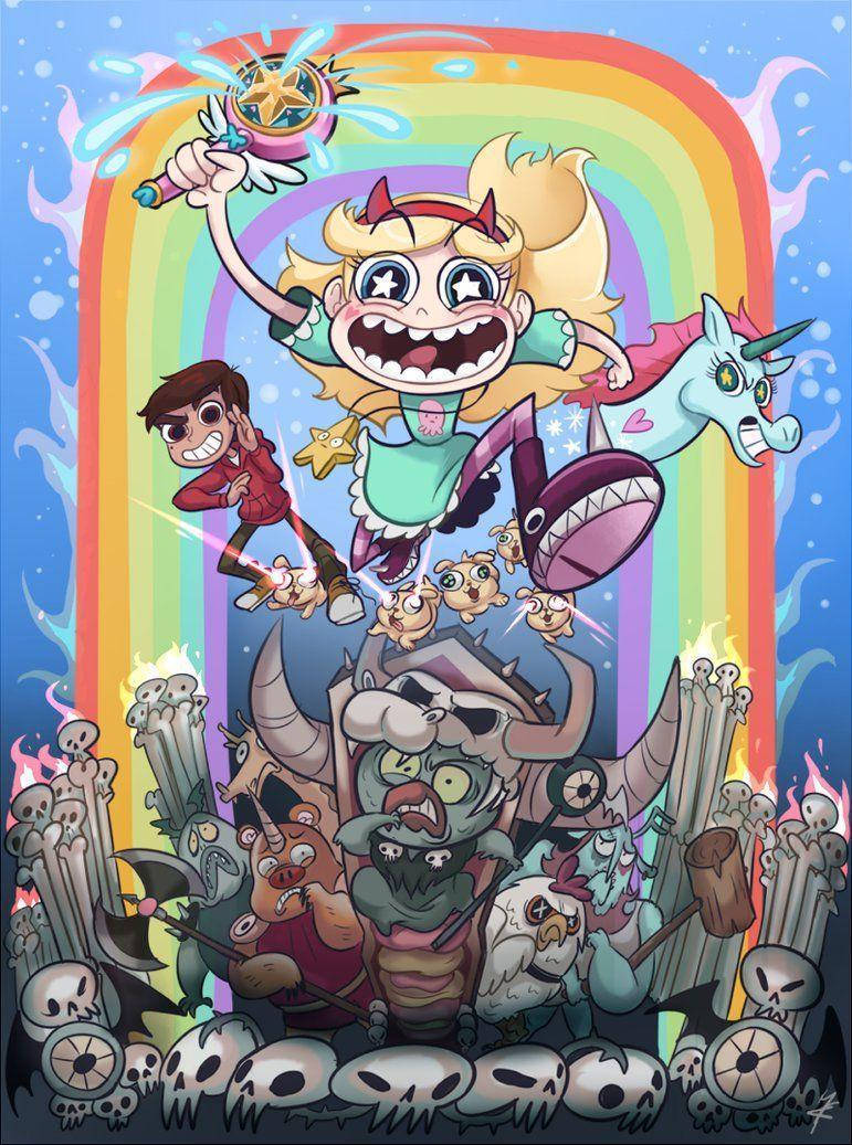 Star Vs The Forces Of Evil Comic Poster Wallpaper