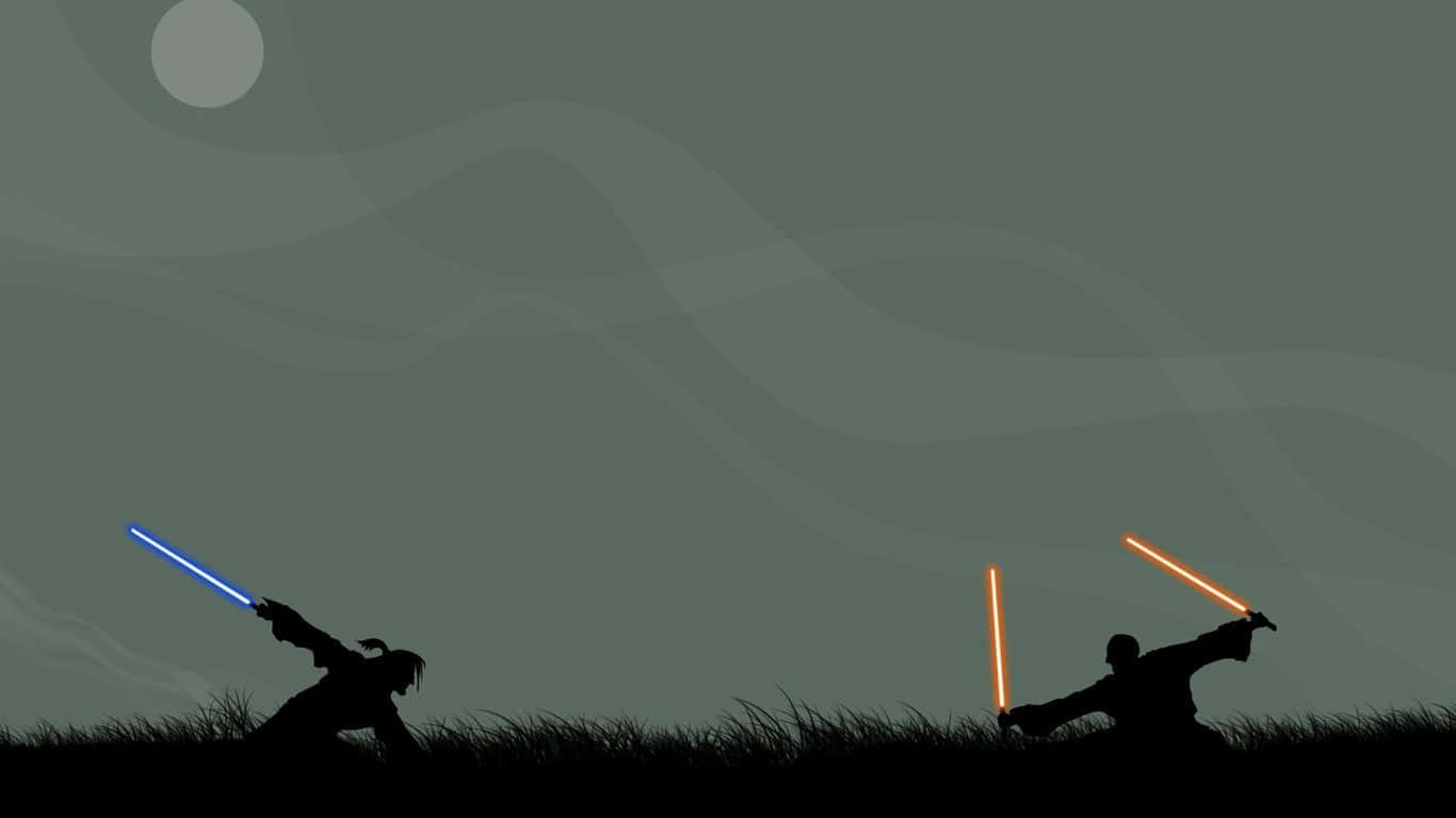 Star Wars 1366x768 Minimalist Wallpaper