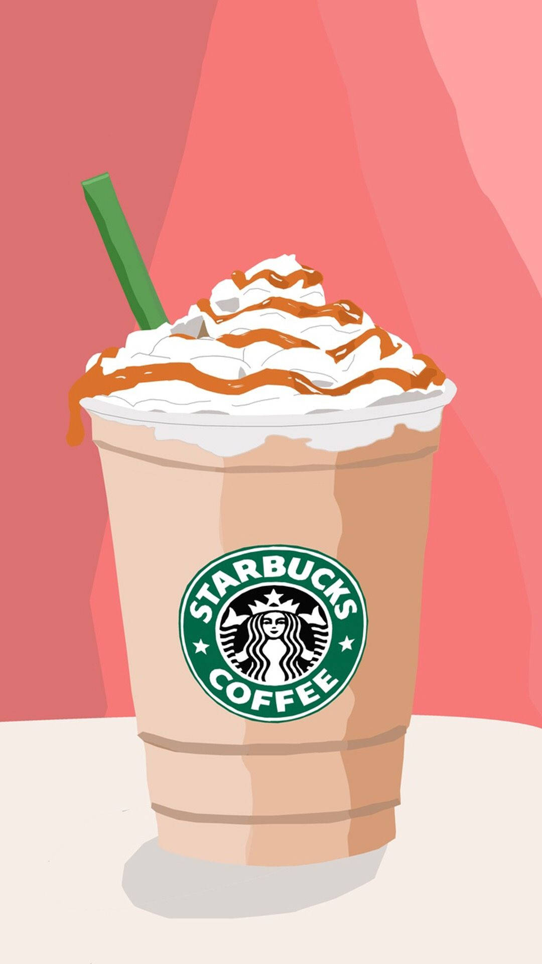 Starbucks Delight - A Burst Of Flavored Frappuccino Wallpaper